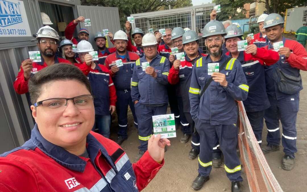 Texian Realiza DDS Sobre o Abril Verde na Gerdau Charqueadas/RS